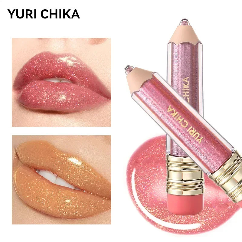 Amusing Pencil Shaped Lipstick Moisturizing Shimmer Lipgloss Sexy Lip Makeup Glitter Lipgloss Long Lasting Liquid Lipstick 241105