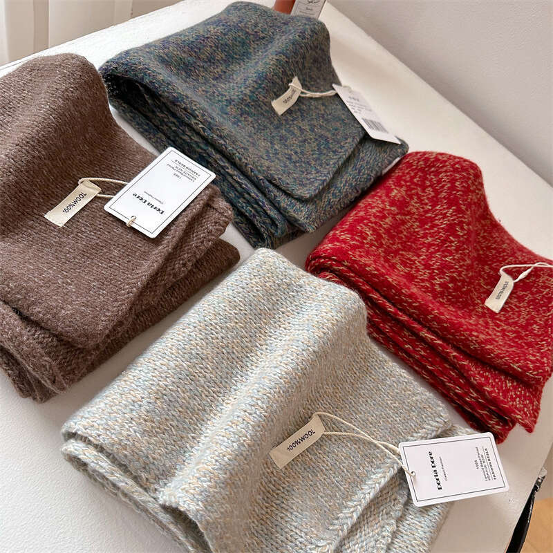 2024 new starry sky like colored ral solid color thickened winter warm scarf, versatile for couples