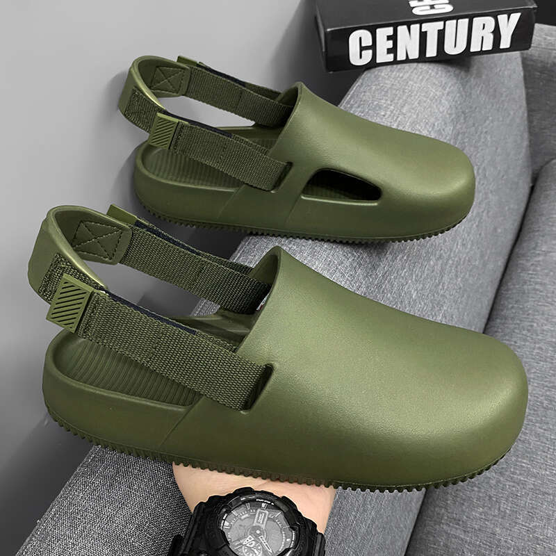 Summers Clogs Man Men Flat Mules Beach Sandals Quick Drying Water Shoes Work Casual Garden Lightweight Slippers