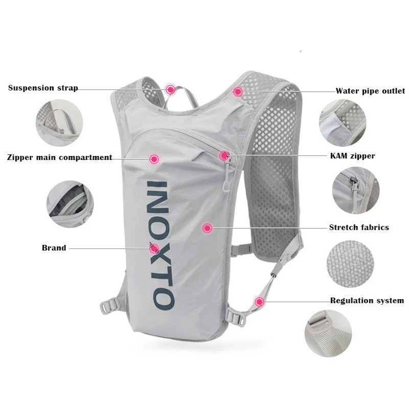 5L breathable moisturizing vest trail running backpack lightweight bicycle running backpack jogging marathon backpack cycling climbing bag 241104
