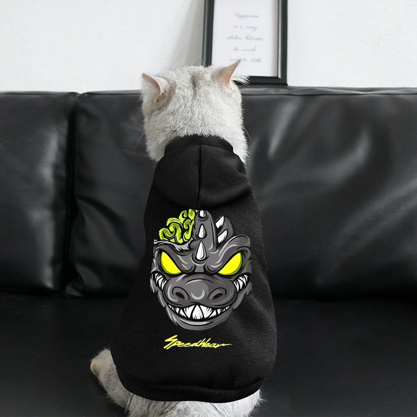 Custom Hoodie Dog Pet Sleeve Casual Dog Clothes Hoodie Cartoon Print Terylene health cloth Wholesale Pet Hoodie