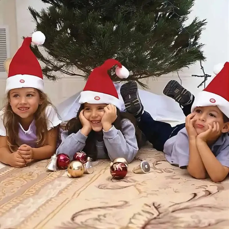 Electric Christmas Hat Music Dance Electric Swinging Christmas Hat Singing Swinging Childrens 241105