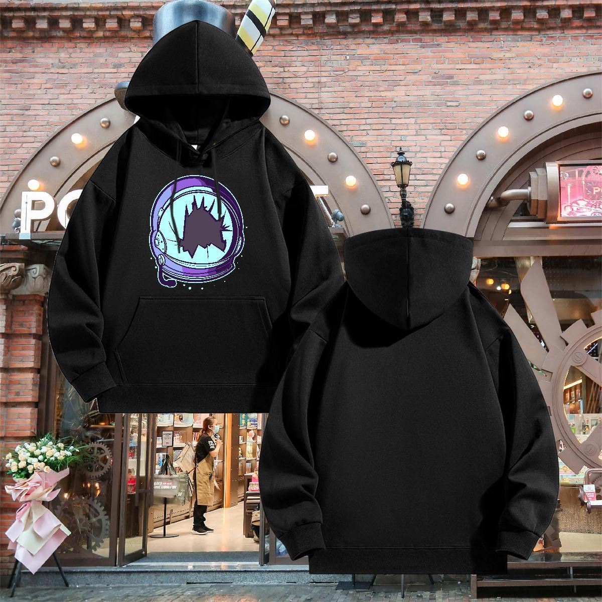 New Unisex Sweatshirts Hooded Collar Long Sleeve Warm Mens Hoodie Black Oversized Tops Sports Casual Warm Fleece