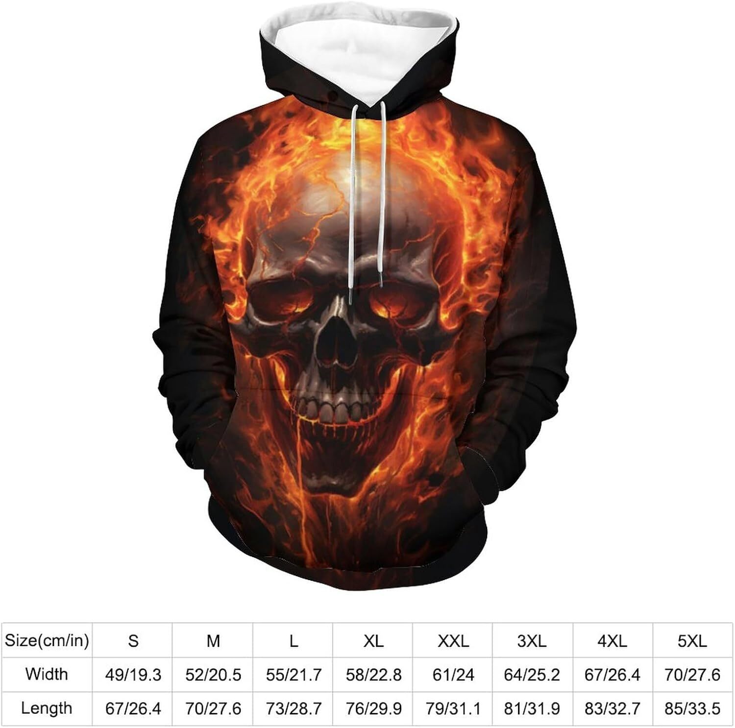 Hoodie for Mens Womens 3D Printed Skull Fashion Sweatshirt,Halloween Costumes for Men Graphic Hoodies sweatshirt Pullover Long Sleeve Fashionable, coo