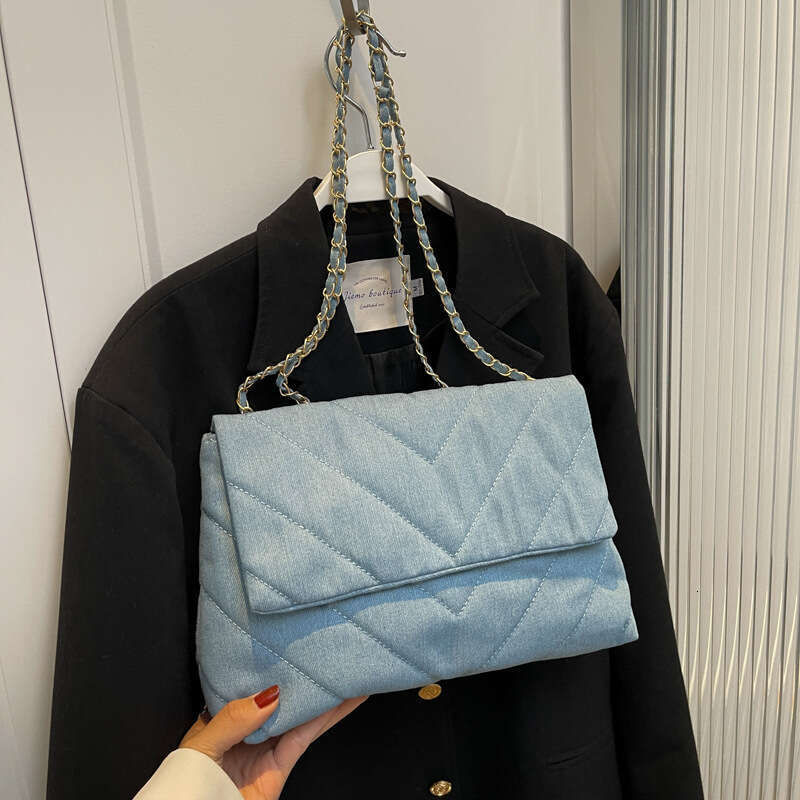 Designer Bag Handbag Woman Fashion Luxury Denim Blue Shoulder Bag Briefcase Messenger Bags Large Capacity Work Study Street Tote Bag Purses handbag