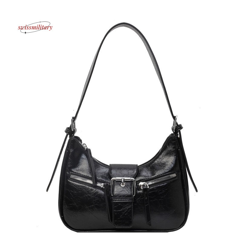 Motorcycle women's minimalist casual business trend, underarm bag, fashionable high-end texture, shoulder bag #38 swissmilitary