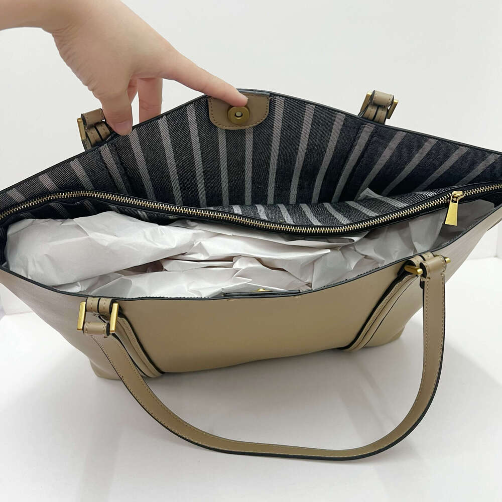 Designer Bag NEW Tote Bag Women's Commute Handbag Big Work Document Bag Ladies Vintage Document Large Purse Travel Coffe Color Luxury
