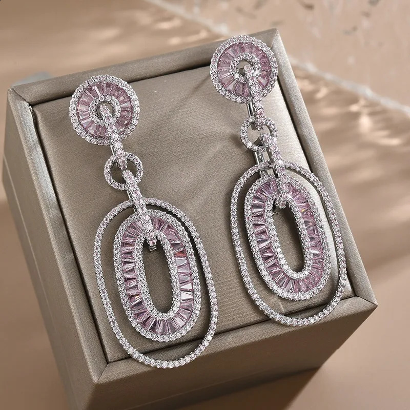 Original Trendy Earrings Fashion Oval Pendant Earrings Bohemia Women Sexy Girls Party Daily Jewelry 241105