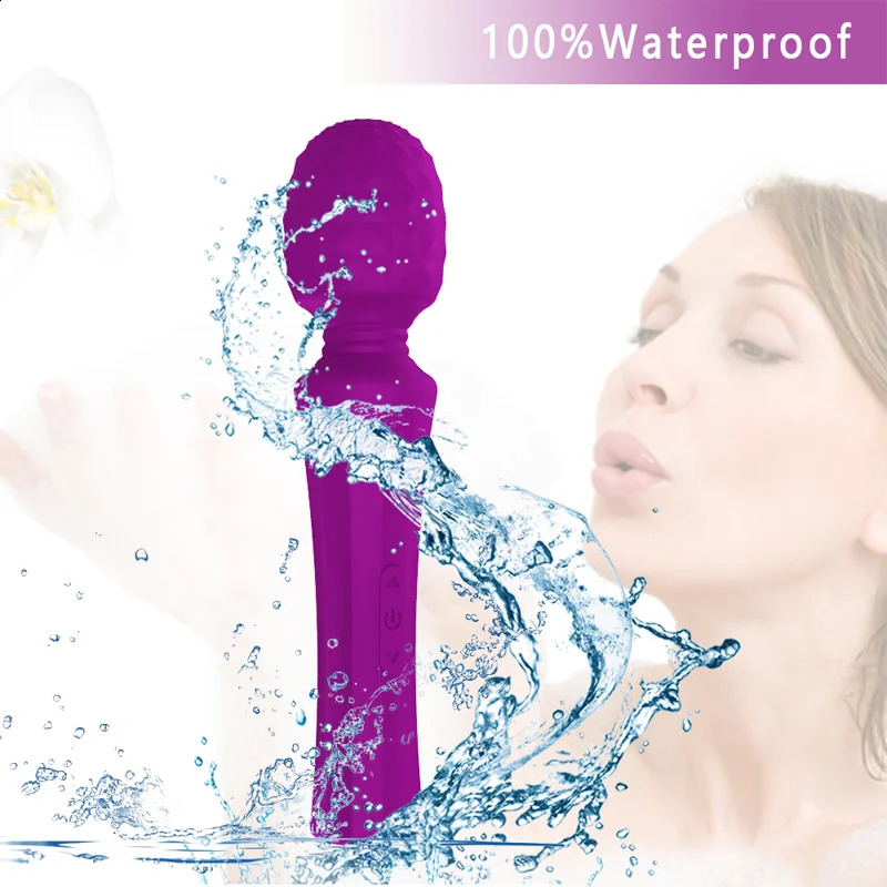 Powerful Clitoris Vibrator AV Magic Wand Stimulator G Spot Massager Dildo Masturbation Adult Game Sex Toy For Women 241105