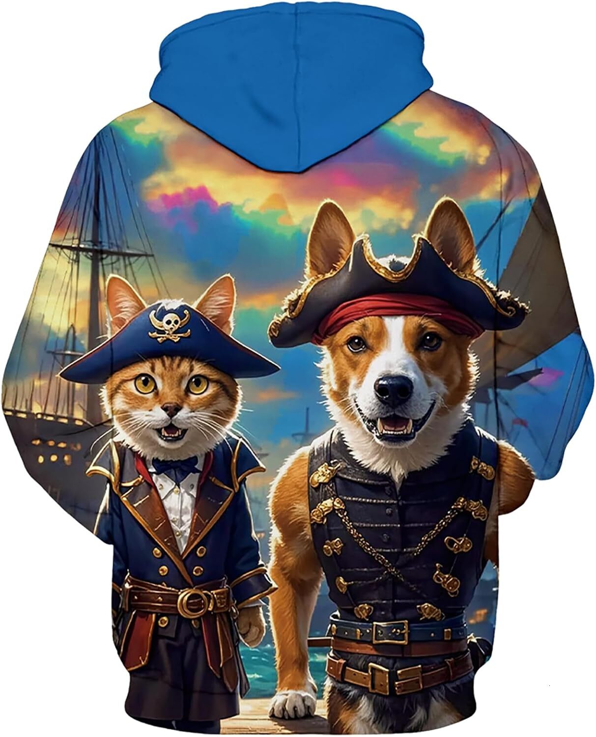 Hoodie for Mens Womens Unisex hooded sweatshirt with innovative 3D printed pattern hooded sweatshirt and pocket Graphic Hoodies sweatshirt Cats and do