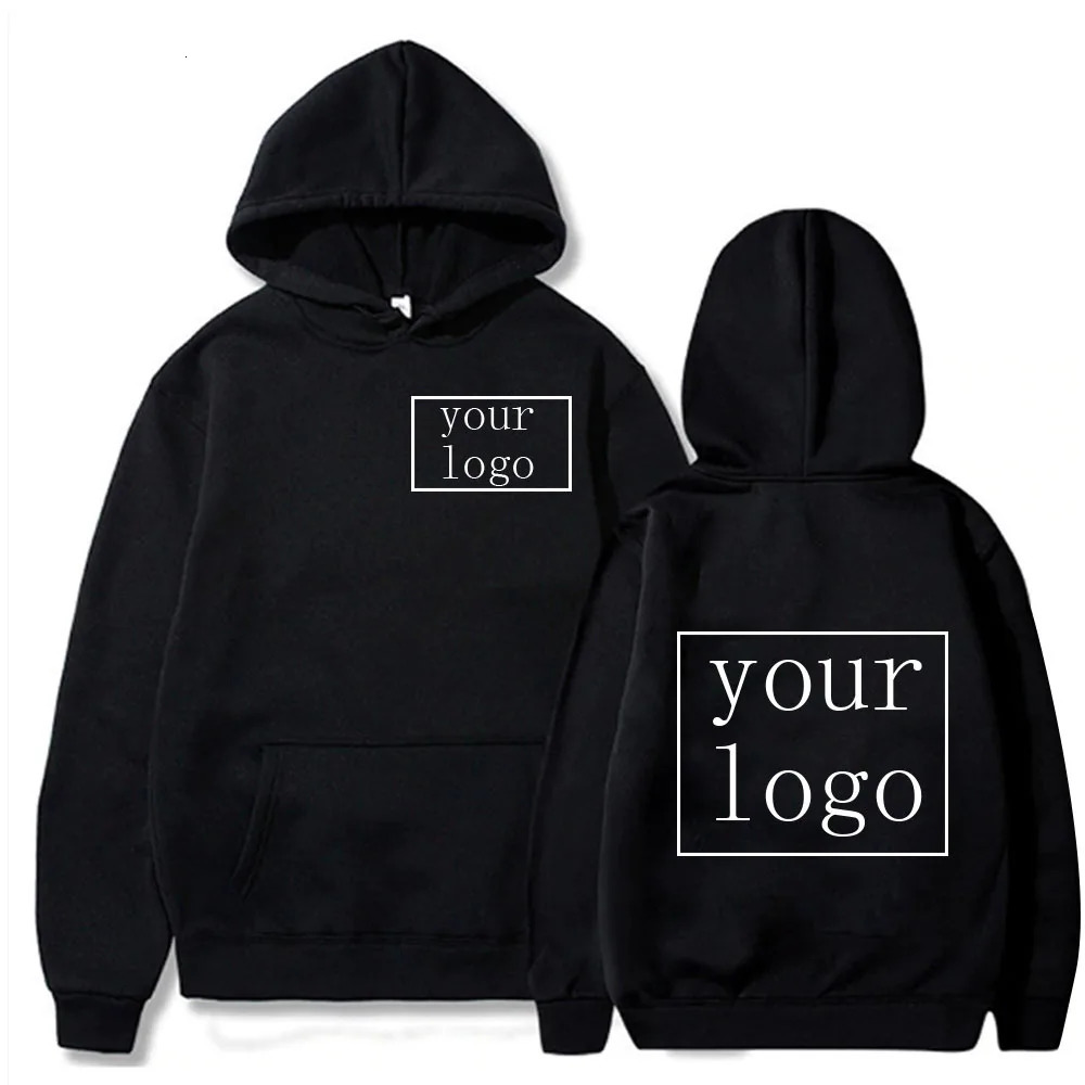 Custom Pattern Your Print Hoodies Men Woman Oversized Hoodie Hooded Sweatshirts Harajuku Pullovers Unisex Tracksuit Clothes 241104