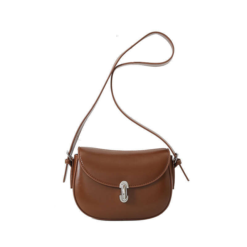 Women's 2024 new Korean version trendy ins fresh and cute armpit soft leather tote crossbody fashion bag