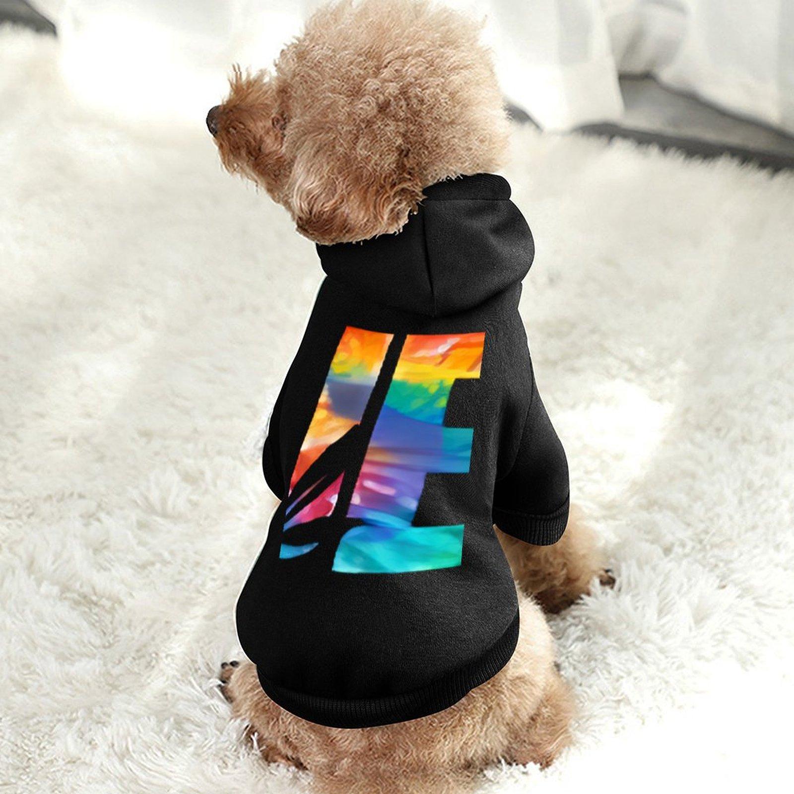 2024 DIY Dog Sweatshirts Pet Sleeve Street Hip Hop Dog Hoodie Customized Large Size Printing Terylene health cloth Comfortable Top Pullover Hoodie