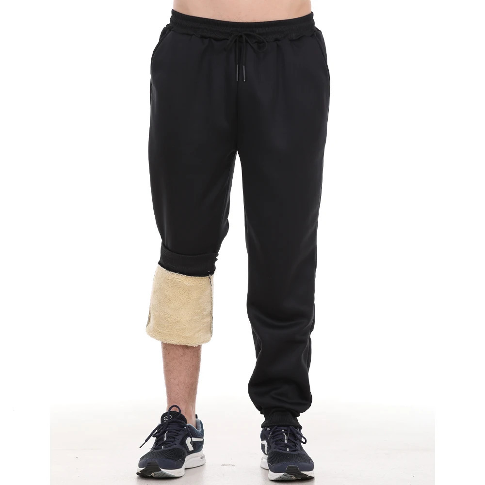 Autumn Winter Plush Thickened Sports Pants for Men Warm Casual Joggers Pants Loose Leggings for Men Sweatpants 241104