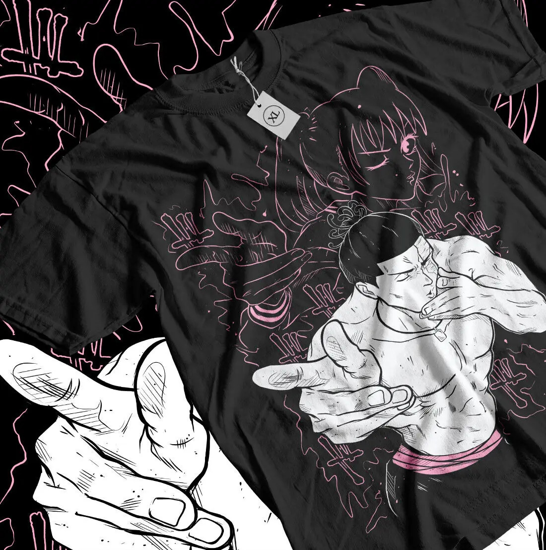 Yuji Itadori Tshirt Todo Jujutsu Kaisen Gojo Horror Anime Black Shirt All Size 241105