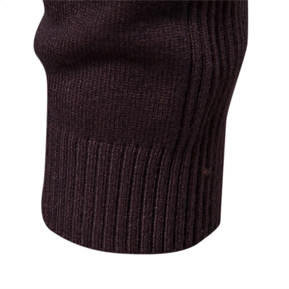 Winter Men Turtleneck Sweater Casual Solid Color Warm Pullover High Quality Slim High Neck Long Sleeve Sweater Men 241105