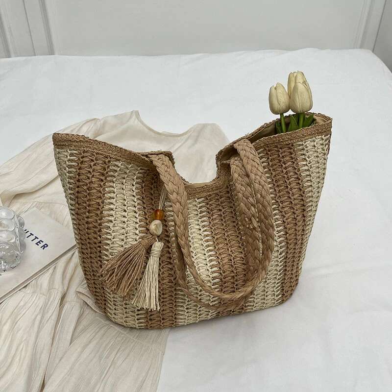 Large Capacity Casual Shoulder Braided 2025 High Quality Bags for Women Interior Compartment Zipper Women's Handbags