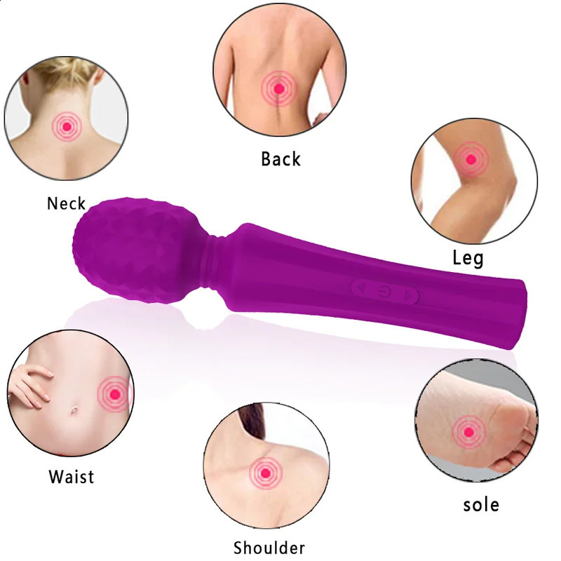 Powerful Clitoris Vibrator AV Magic Wand Stimulator G Spot Massager Dildo Masturbation Adult Game Sex Toy For Women 241105