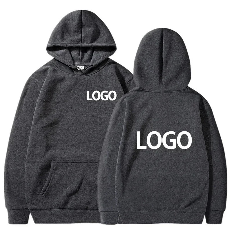 80 Polyester and 20 Cotton Hooded Pullover for Men Women Customized Team Loose Casual Wear with Fashionable Personality 241104