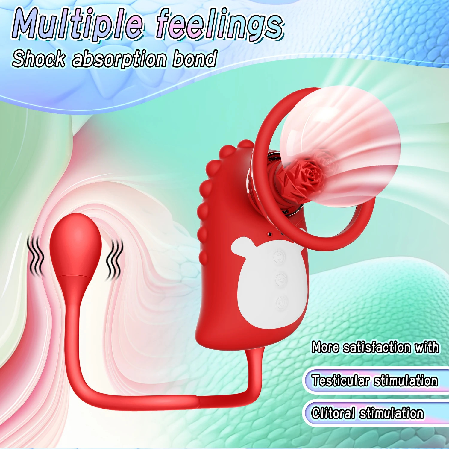 Thrusting RoseDildo Vibrator for Women Clitoris Stimulator Sucker Vacuum Vibrating Egg Nipple Sucking Female Sex Toys Adult 241105