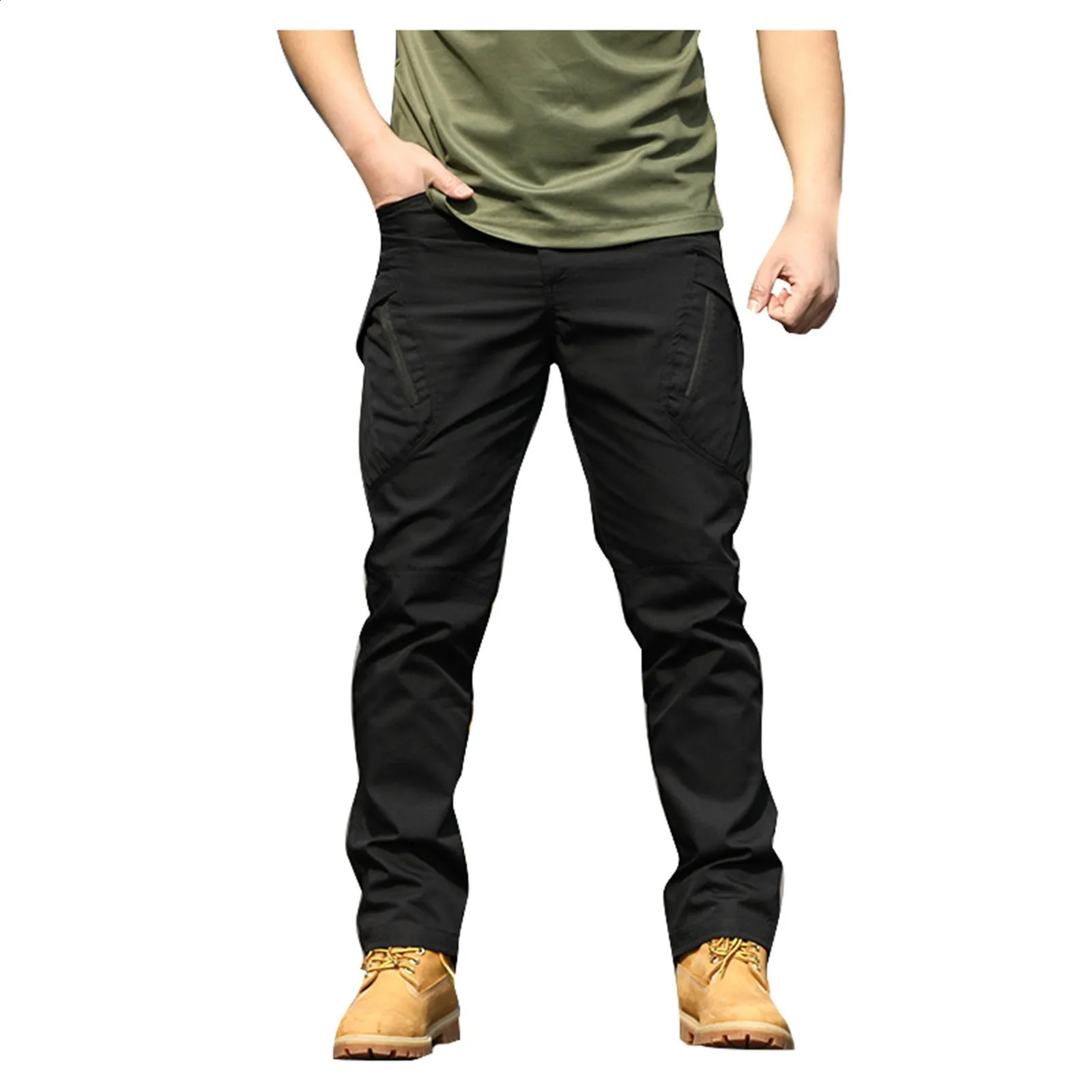 Mens Cargo Sweatpants Pants Casual Hiking Joggers Fitness Athletic Running Trousers Track For Men 241105