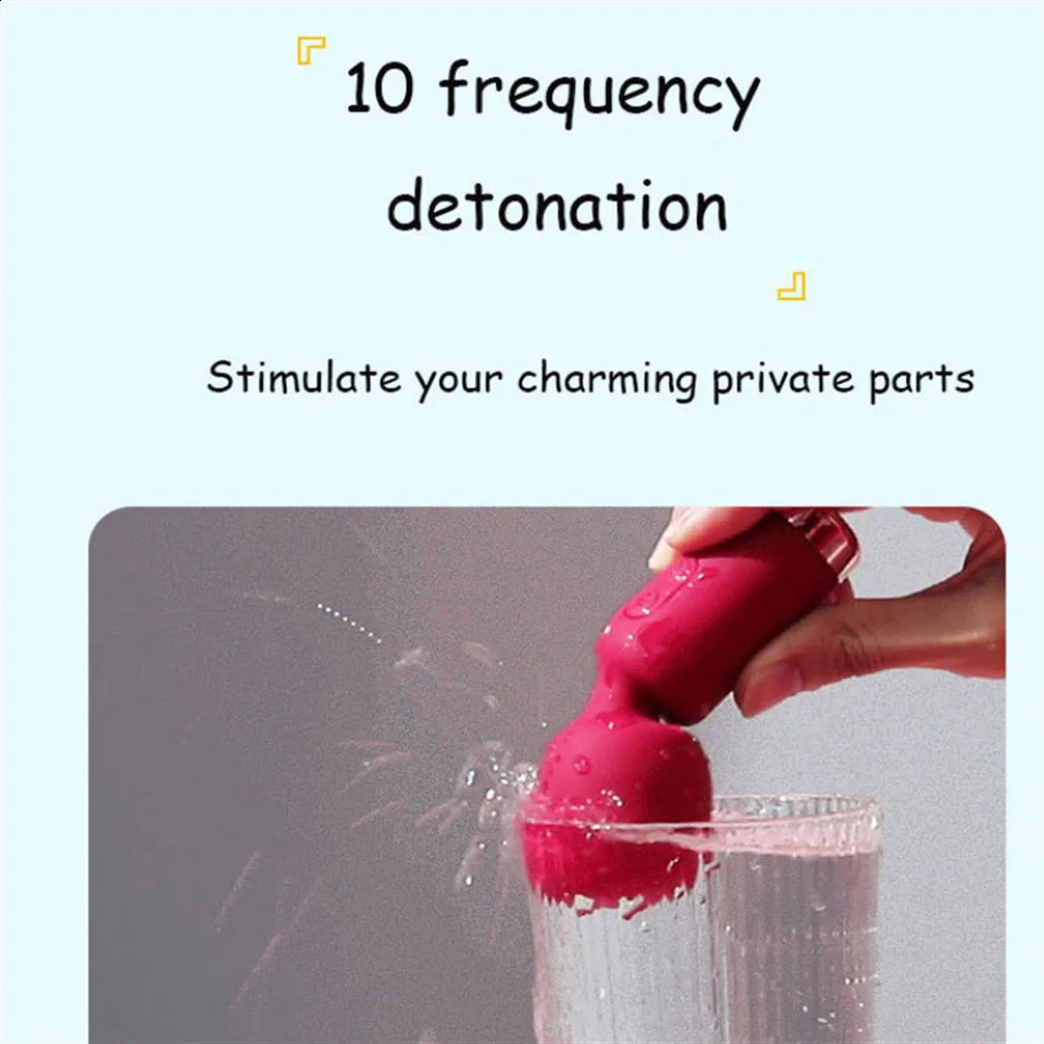 Powerful Mini Clitoris Vibrators Recharge Magic Wand AV Vibration Massager Sexual Wellness Erotic Adult Sex Toys For Women 241105