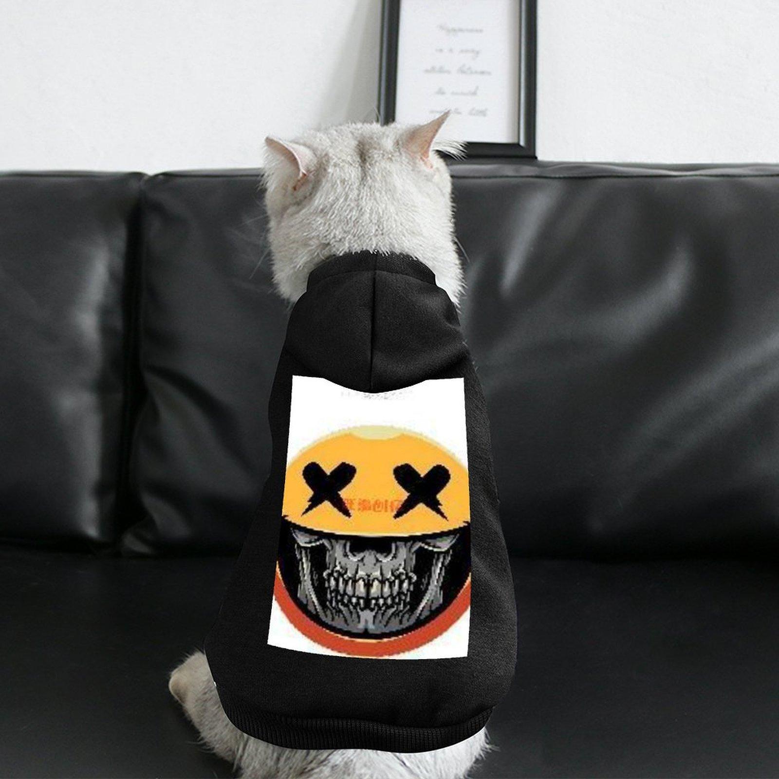 Fashion Pet Hoodie Breathable Long Sleeve Everyday Leisure Dog Clothes Hoodie Black Fine Fabrics Brand Top Hoody