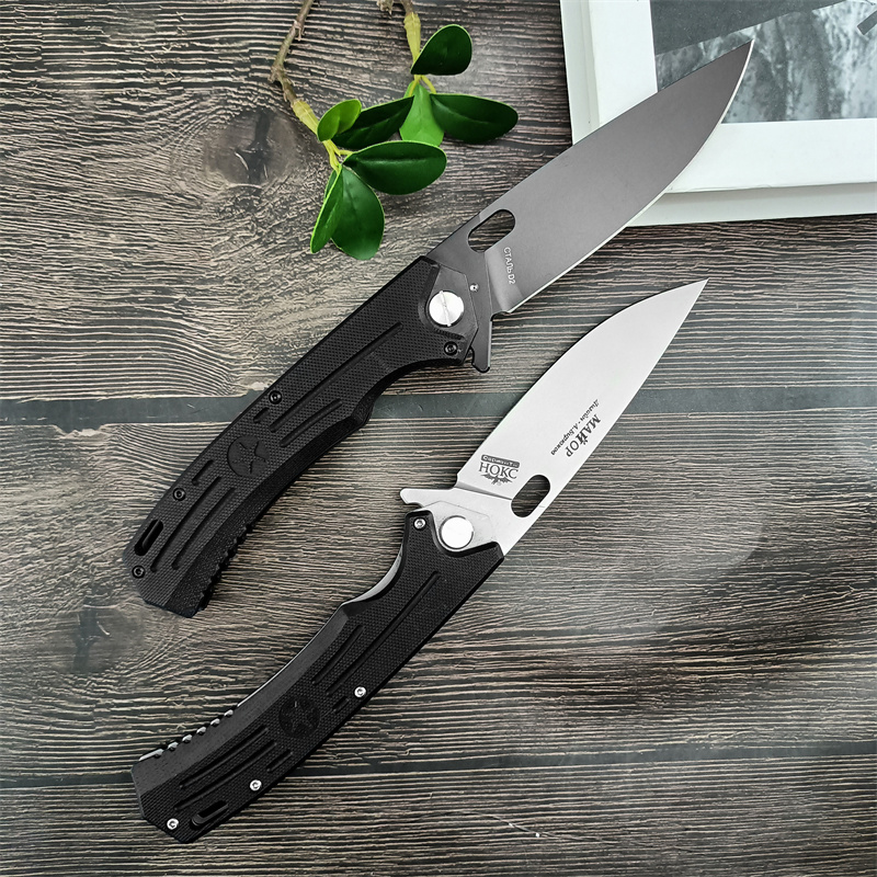 Russian HOKC High Quality G10 Camping Outdoor Tactics Pocket Multifunctional Portable Assisted Flipper Folding Fruit Knife EDC Cutting Tool