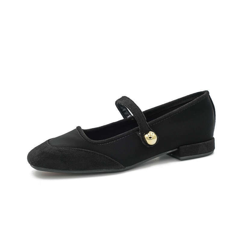 Gentle A Single Shoe, Spring New Style French Versatile Mary Jane Women's Shoes, Evening Shoes With Skirt
