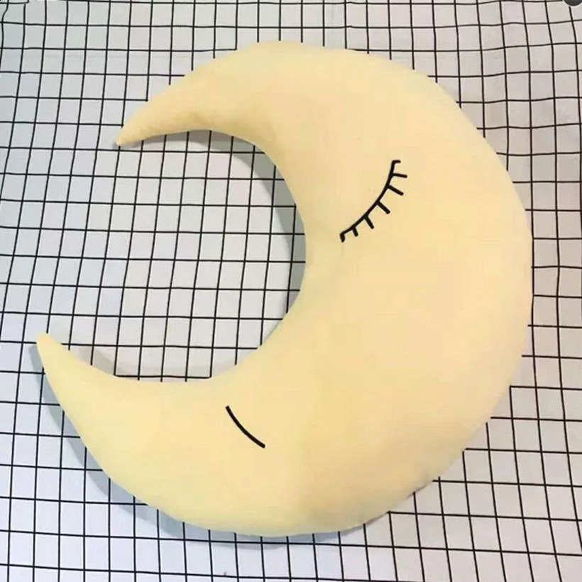 Baby Pillow Baby Moon Sleep Pillow Baby Bed Toy Cute Baby Bed Set Baby Room Decoration 241105