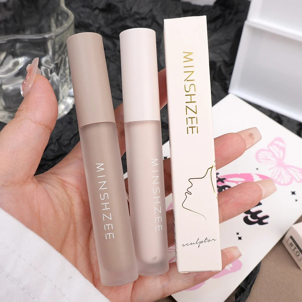 Waterproof Liquid Contour Stick Matte Highlighter Nose Shadow Long Lasting Brightening Face Bronzers Contouring Makeup Cosmetics 241105