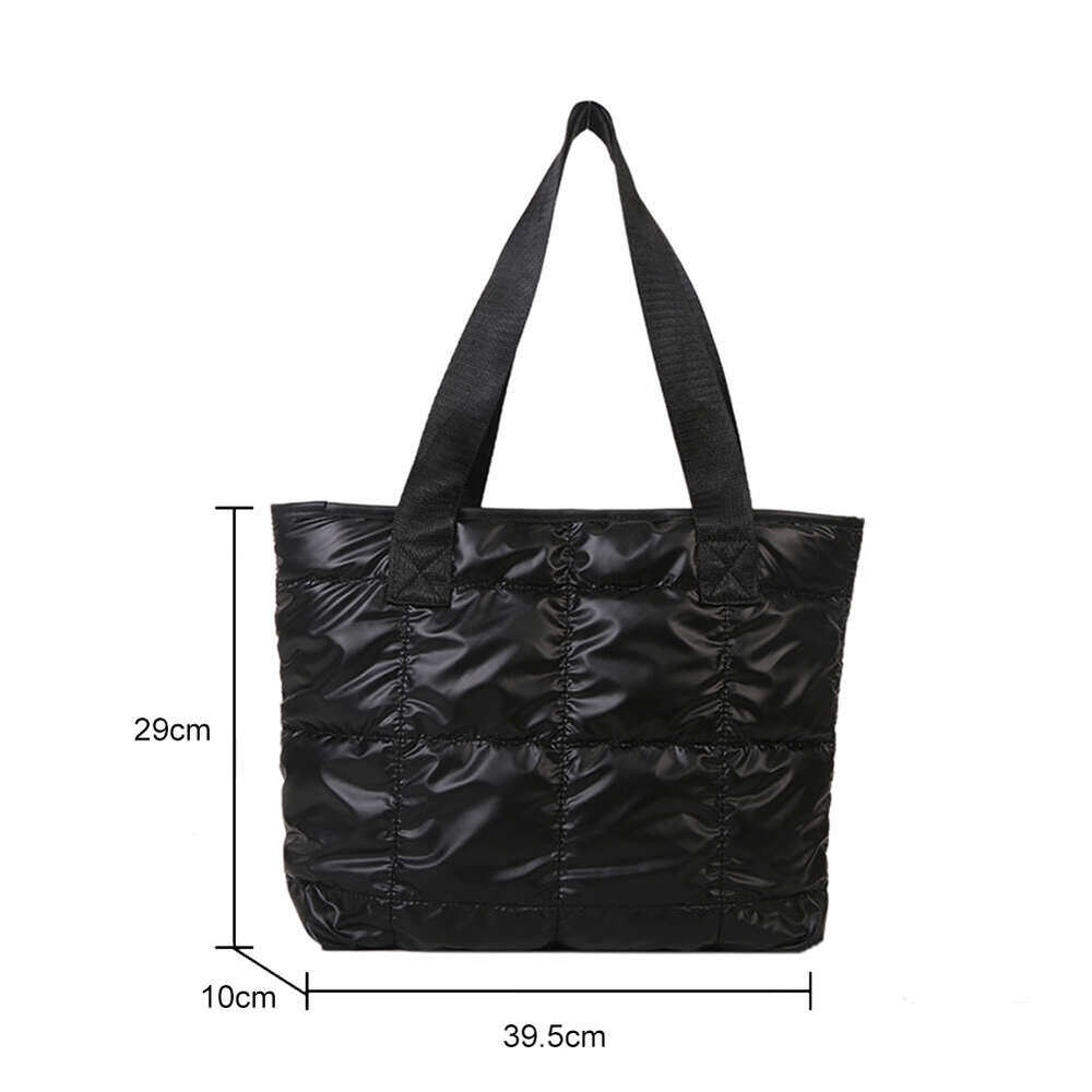 Designer Bag Fashion Ladies Tote Handbags Large Capacity Cotton Padded Shopping Bag Rhombus Portable Handbag Quilted Solid For Leisure Travel