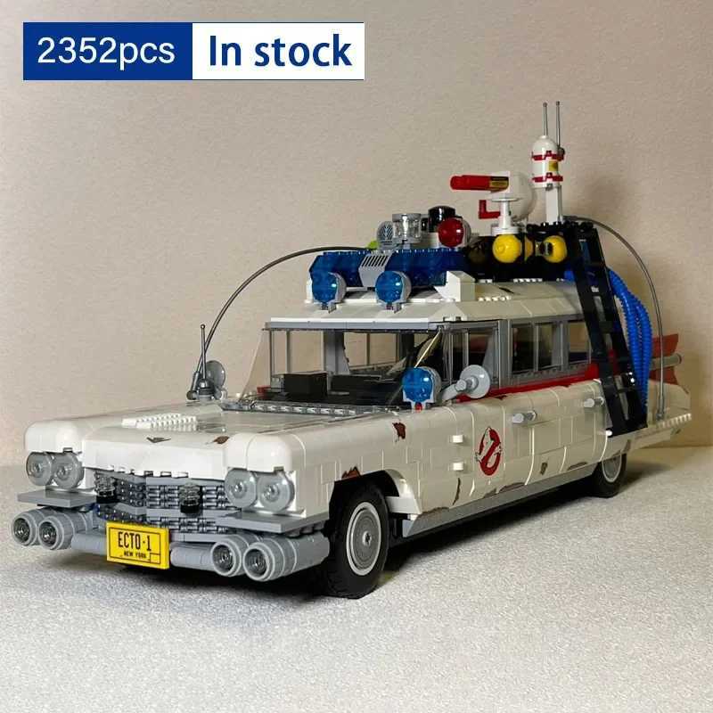 Free shipping Blocks 2352 Ghostbusters ECTO-1 creative vehicle building blocks and 10274 brick compatible toy model car kits for adult gifts