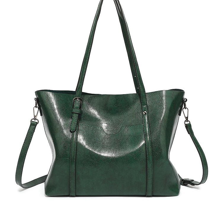 Designer's new fashionable soft leather casual women's handbag, single shoulder sloping body, capacity bucket, large bag, fashionable bag