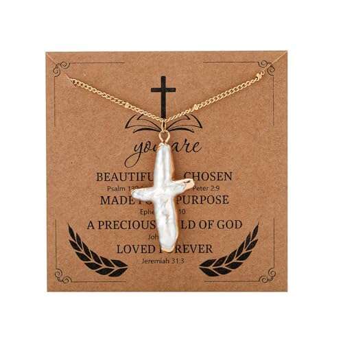 Retro Hot New New Jewelry 2024 Fashion Trend Cross for Women Fashion Classic Natural Freshwater Pearl Necklace Girls Jewelry Gift
