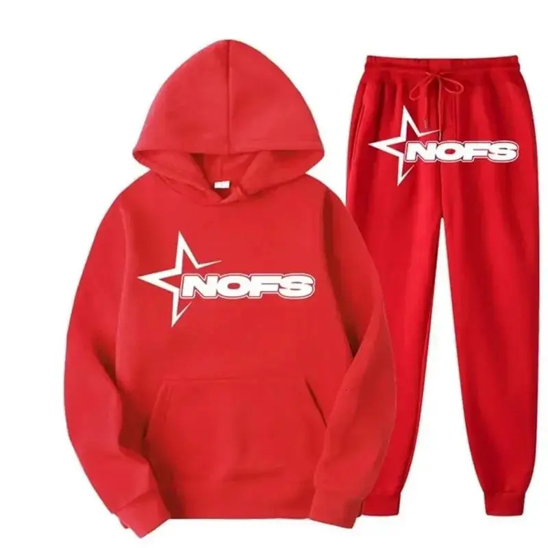 Men and women sets hoodie and pants 2-pieces sets Harajuku hip hop fashion punk rock Gothic sweatpants suits streetwear 241104