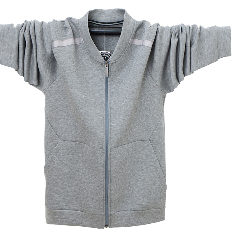 Fashion Men's Hoodies Autumn Winter Plus Size 6XL Male Casual Hoodies Sweatshirts Solid Color Coats Outerwear Sweatshirt Tops