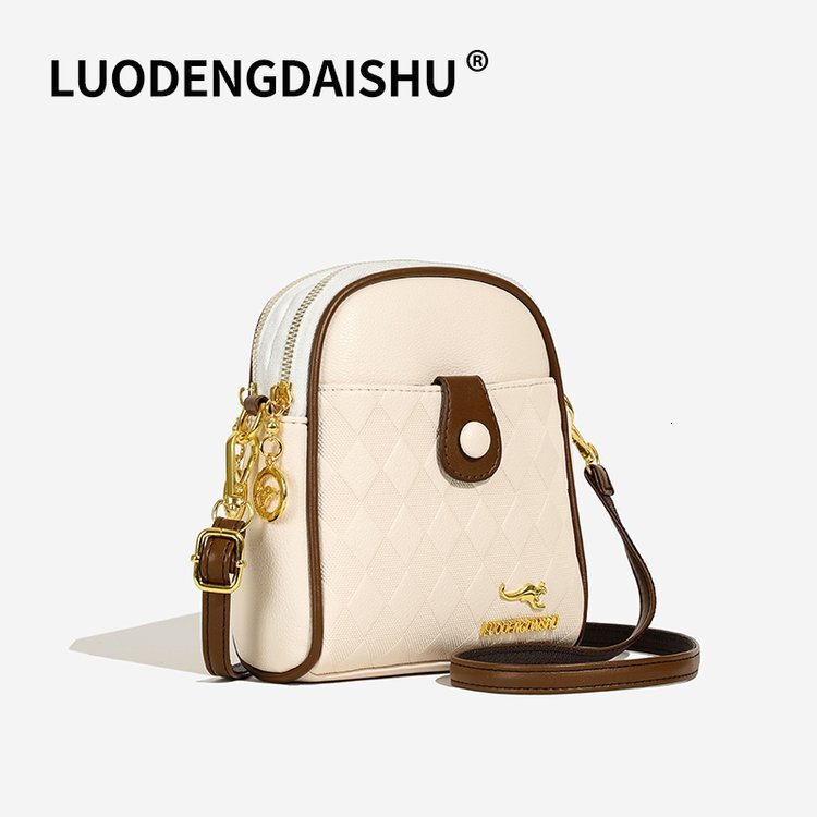 Designer's new women's fashionable single shoulder multi-layer large capacity crossbody bag fashion bag