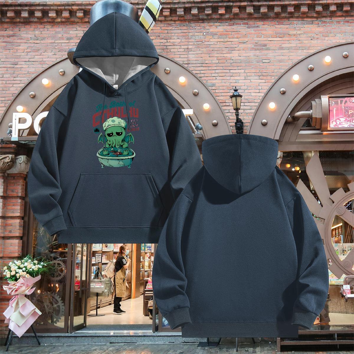 Fashion Casual Hooded Sweatshirt Long Sleeve Soft High Quality Hoodie for Man Woman US/EU Size Tops Hoody Street Thick Fleece
