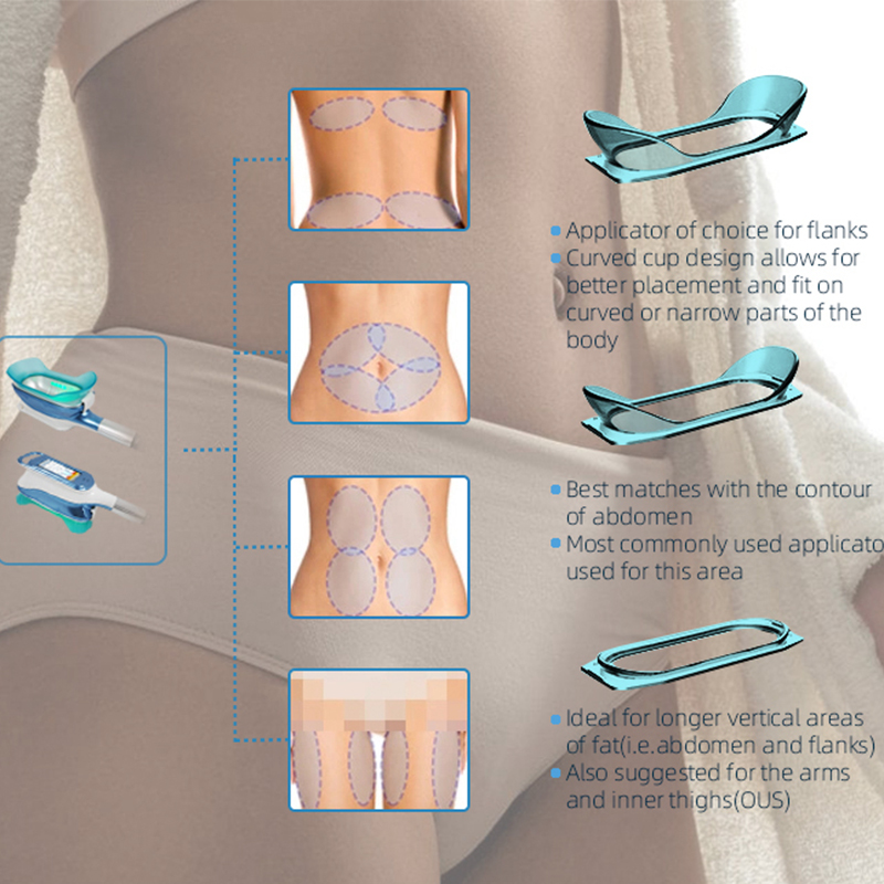 4D Maquina Cryolipolysis Laser Lipo Slimming RF Lose Weight Cavitation Cooling Fat Cryo Therapy Machine