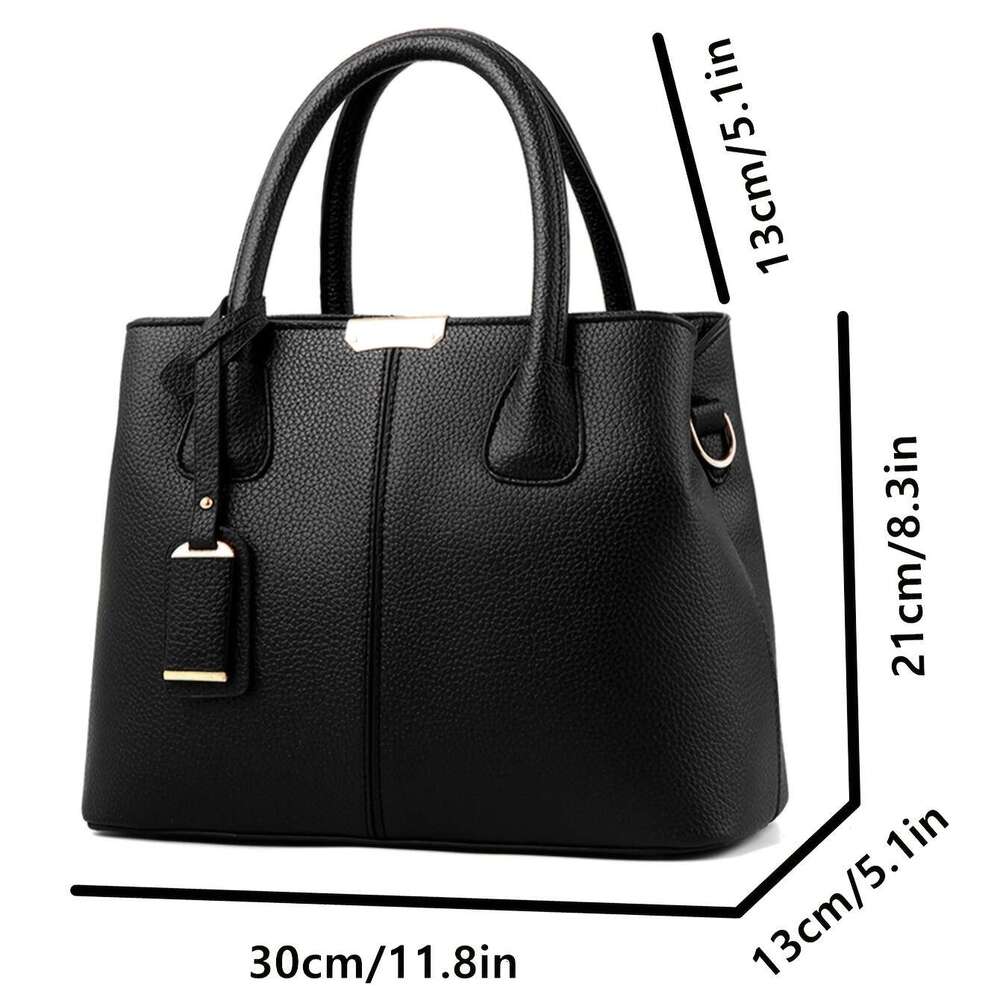 2025 new European and American foreign trade women lychee pattern fashion handbag shoulder oblique span bag