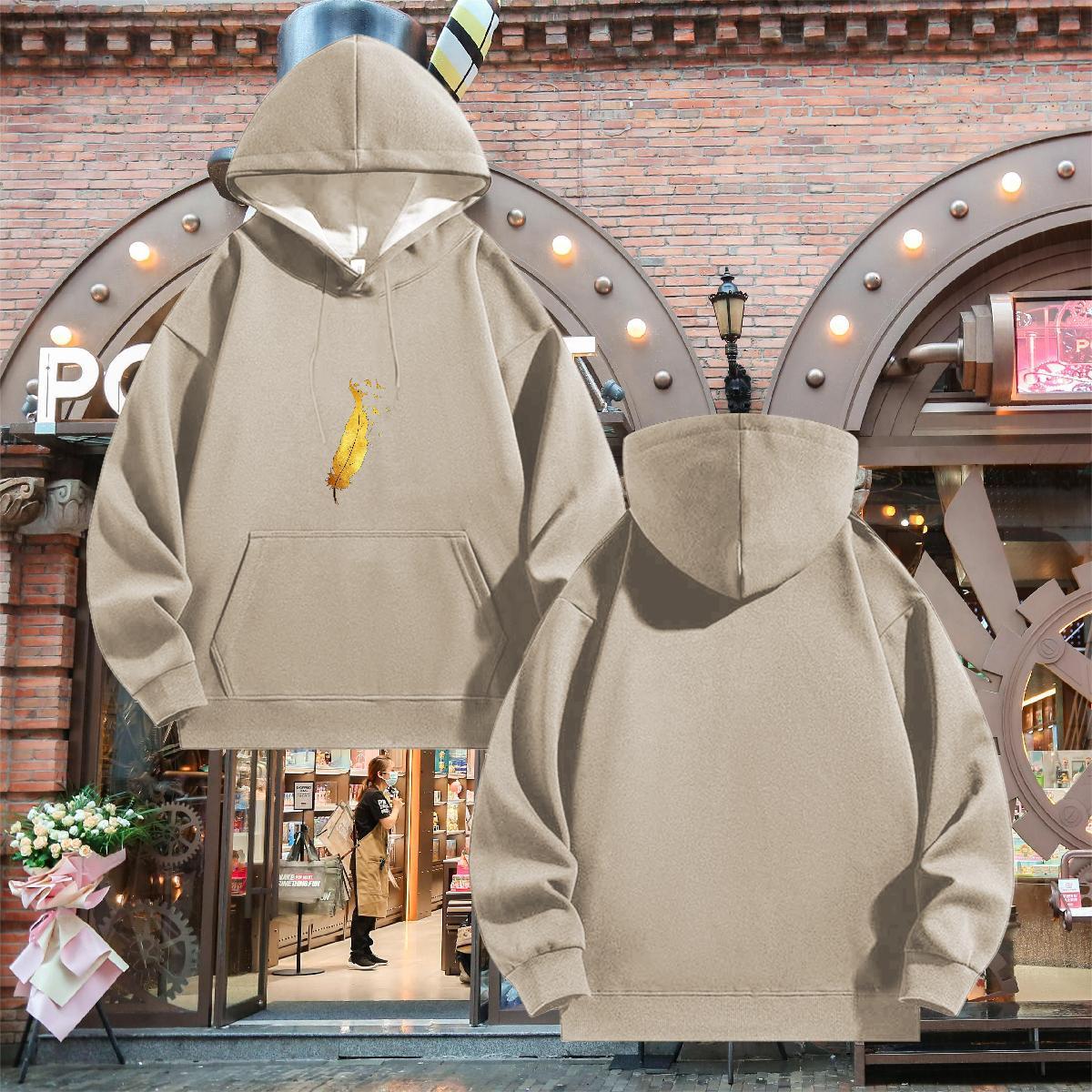 DIY Customized Hoodie for Men Long Sleeve Soft Classic Men Tops Hoodie Graphic Clothings Sports Casual Warm Fleece