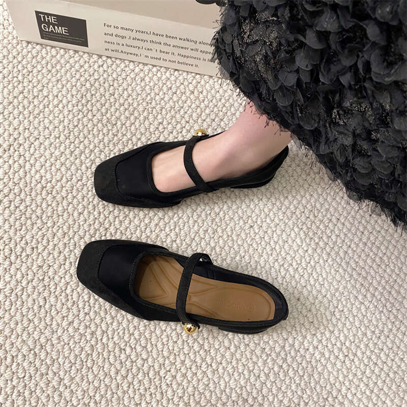 Gentle A Single Shoe, Spring New Style French Versatile Mary Jane Women's Shoes, Evening Shoes With Skirt