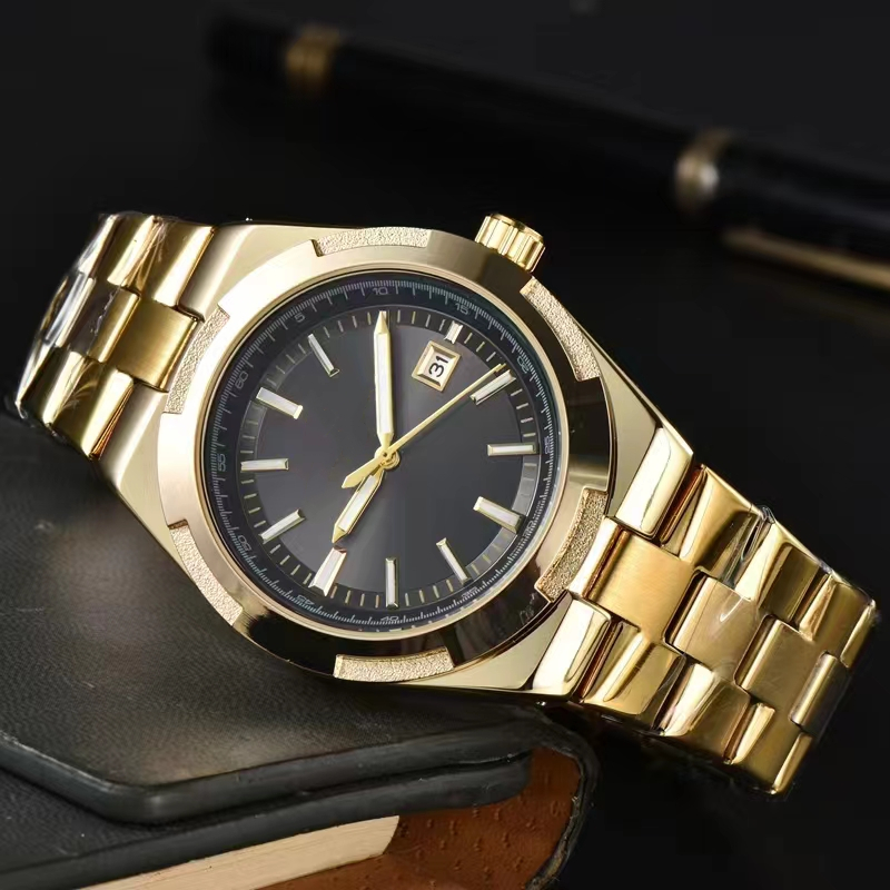 MEN VC OVERSEAS Stainless steel Sapphire glass Six needles Mens Watches All Dial Work Quartz Automatic movement Watchs Brand Clock Men Fashion wristwatches #22