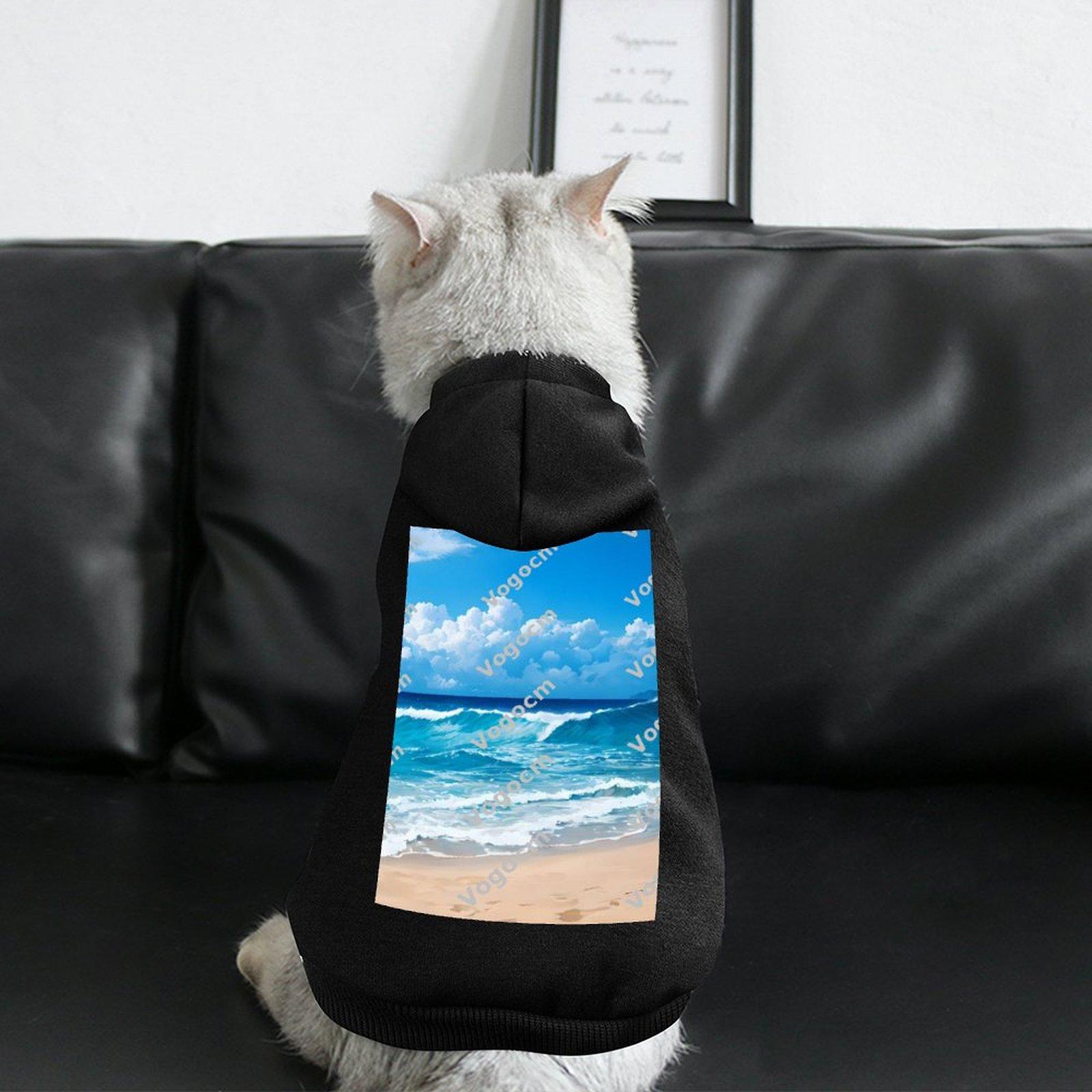 DIY Customized Dog Hooded Sweatshirt Comfortable Hoodie Athletics Dog Hoodie Customized Large Size Printing Micro Elastic Fabrics Cool Design Pet Clot