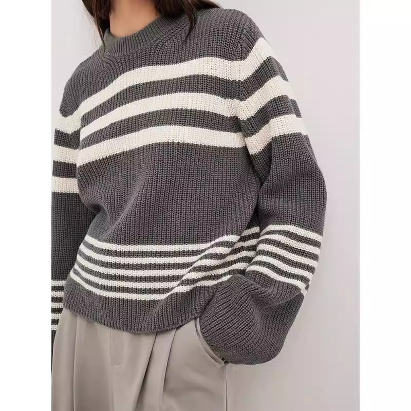 Women's Wear Autumn/Winter New Knitted Embroidered Cardigan Temperament Reduced Age Loose Casual Sweater