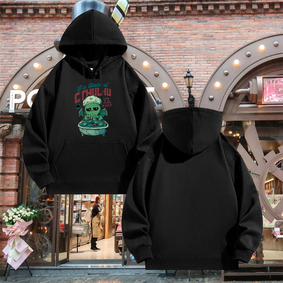 Fashion Casual Hooded Sweatshirt Long Sleeve Soft High Quality Hoodie for Man Woman US/EU Size Tops Hoody Street Thick Fleece