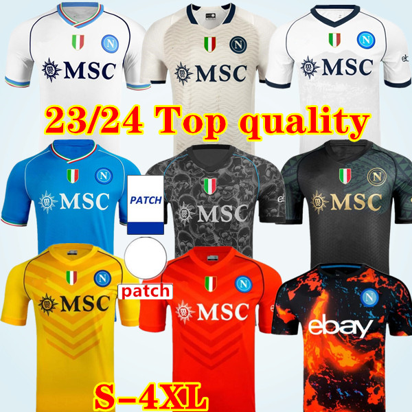 23 24 Maglia Napoli soccer jerseys MEN Maglia Naples 2023 2024 KVARATSKHELIA RASPADORI MARADONA ANGUISSA football shirt TOSIMHEN LOZANO SSC 4th Special Uniforms