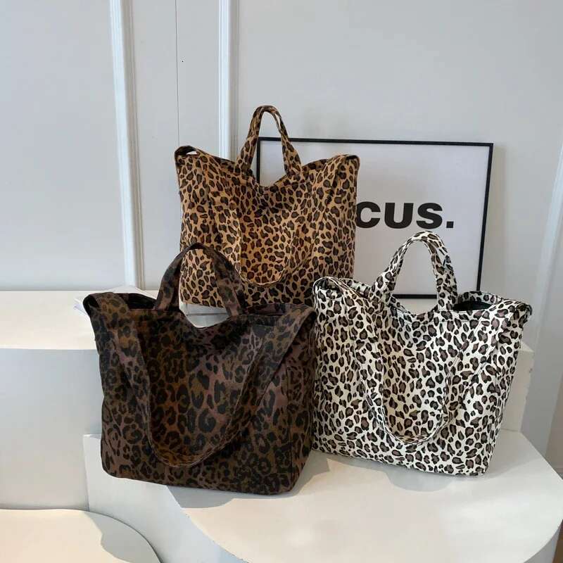 Designer Bag Large Capacity Leopard Print Shoulder Bags Zipper High Quality Bags For Women 2024 Casual Fashion Classic Tote Hot Sale