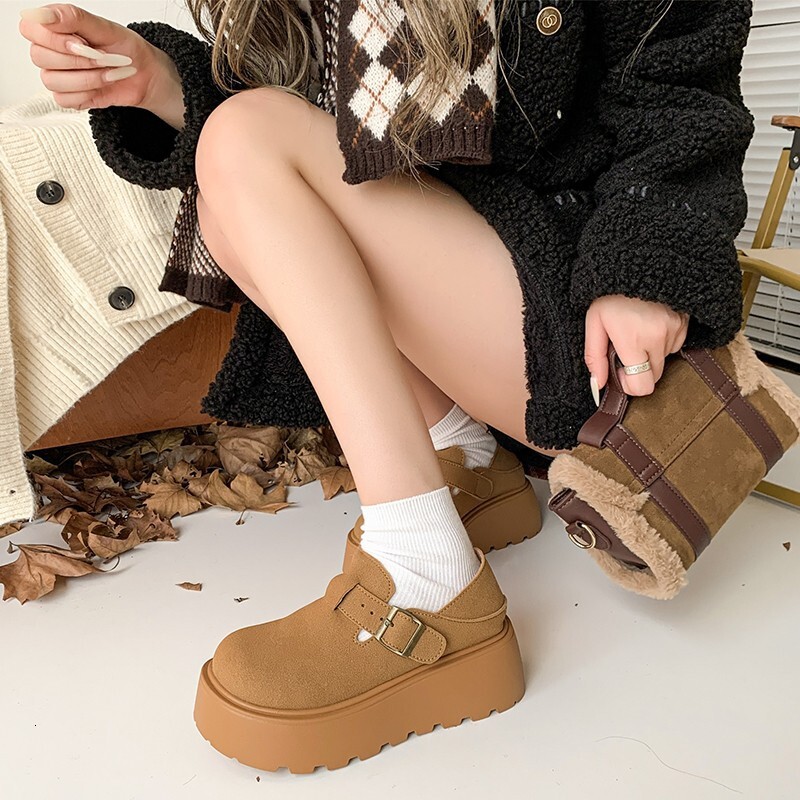 Chic Women's High Heeled Frosty Leather Boots with Unique Short Toe & Durable Thick Soles